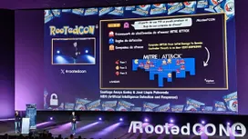 Presentation photographed at RootedCON 2024
